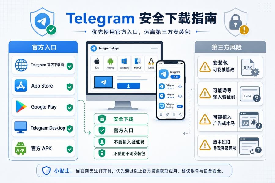 Telegram 官网打不开怎么办？官方入口、安全下载与快速解决方法 配图 3