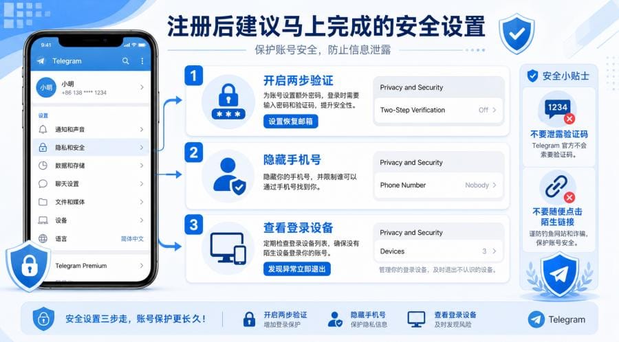 Telegram 注册教程:从官网下载安装到首次登录流程 配图 3