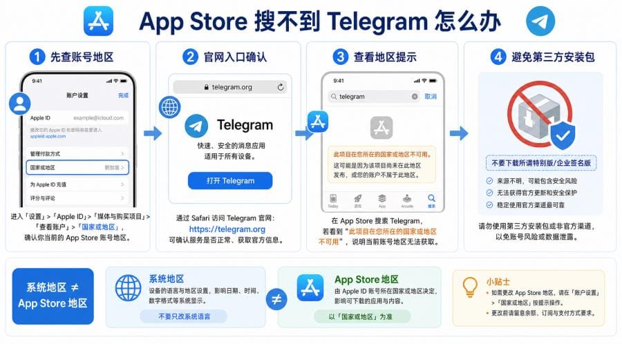 Telegram iPhone 怎么下载?iOS 官方安装、注册登录与中文设置教程 配图 1