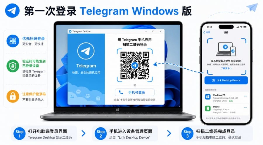Telegram Windows 版在哪里下载？官网安装步骤和登录方法详解 配图 3