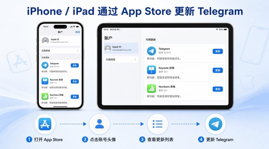 Telegram 怎么更新到最新版?手机、电脑与官网 APK 更新方法 第 1 张正文图