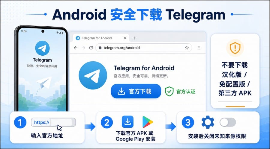 Telegram 官网怎么下载更安全?手机、电脑和网页版选择指南 image 3