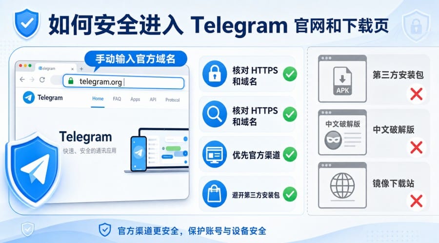 Telegram 官方网站打不开怎么办?官网入口和下载页怎么进入 配图 1