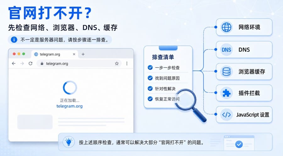 Telegram 官方网站打不开怎么办?官网入口和下载页怎么进入 配图 3