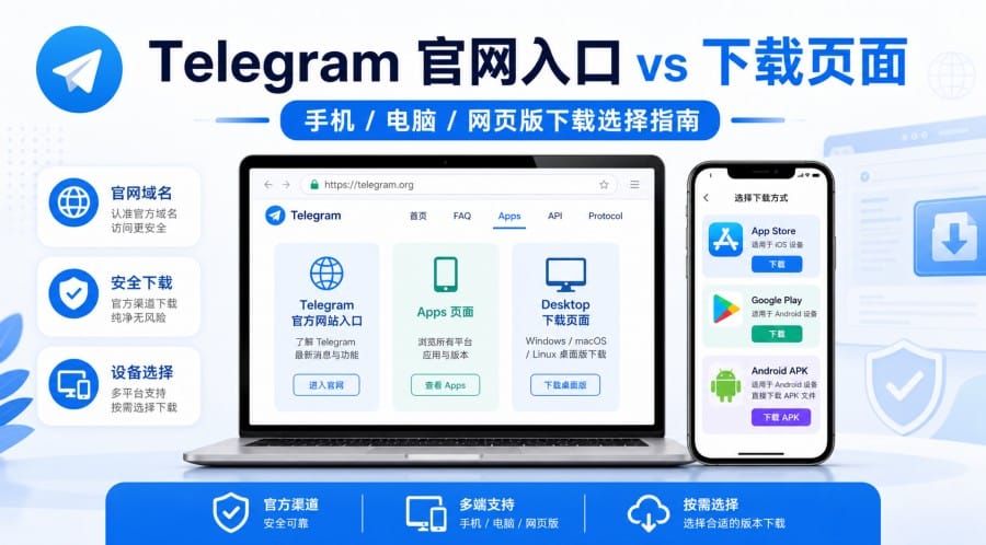 Telegram 官网入口和下载页面有什么区别？新手下载该怎么选？ 第 1 张正文图