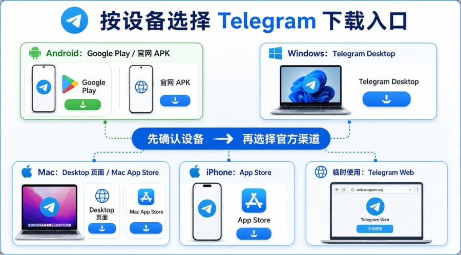 Telegram 官网入口和下载页面有什么区别？新手下载该怎么选？ 第 3 张正文图