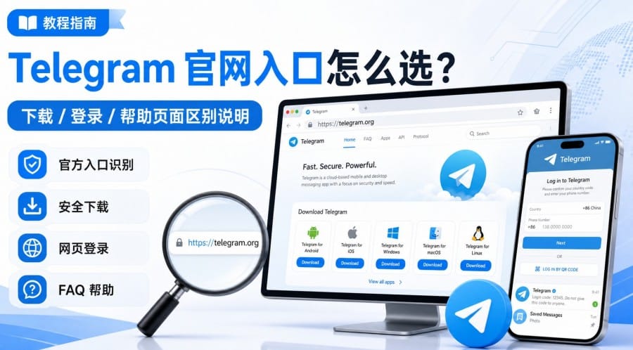 Telegram 官网入口怎么选？