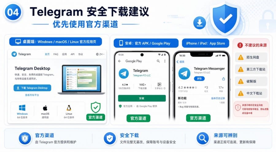 Telegram 官网打不开怎么办：原因排查、安全下载与入口辨别 image 3
