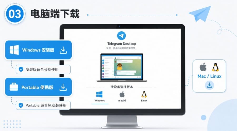 Telegram 官方网站怎么下载?安卓 APK 与电脑端安装选择指南 body image 2