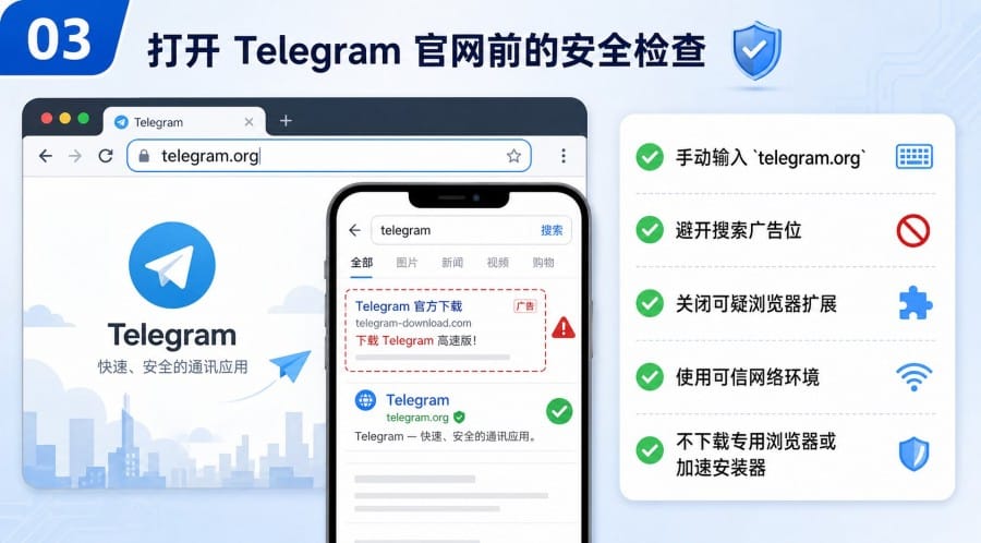 Telegram 官方网站怎么安全访问?下载和登录前要检查什么? - step 2