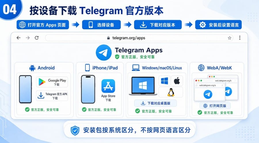 Telegram 中文官网怎么打开官方地址下载入口与中文设置说明 - 配图 3