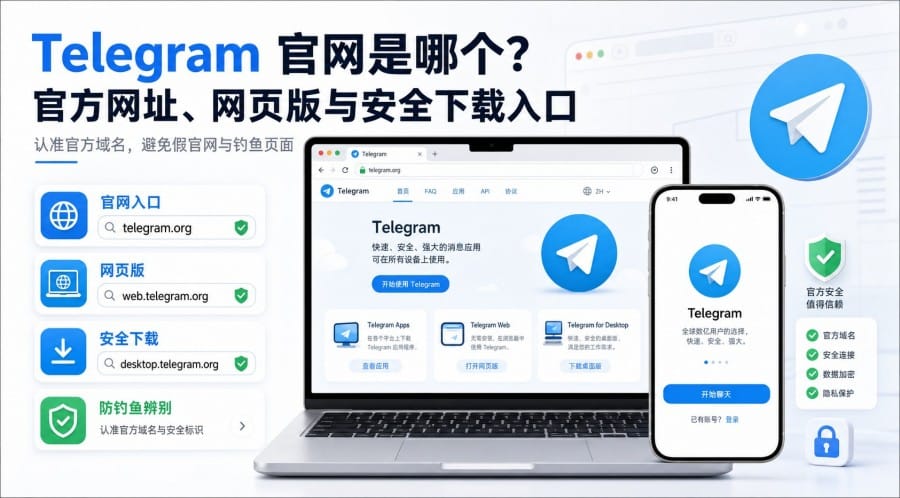 Telegram 官网是哪个?官方网址、网页版与安全下载入口说明 illustration