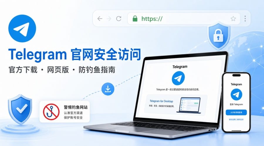 Telegram 官网安全访问指南 - cover illustration