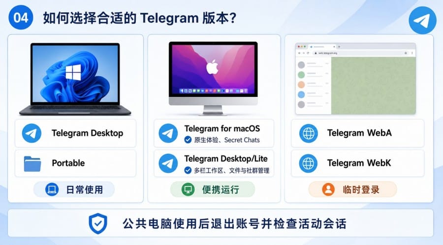 Telegram 官网下载与版本选择 - 配图 3