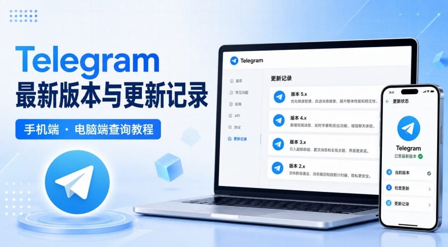 Telegram 官网怎么看最新版本和更新记录?手机与电脑端查询方法